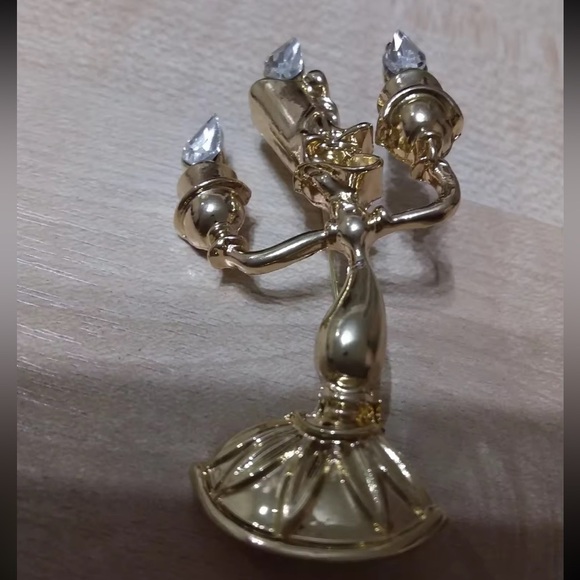 Candle Holder Beauty&Beast Gold Brooch - Picture 5 of 16